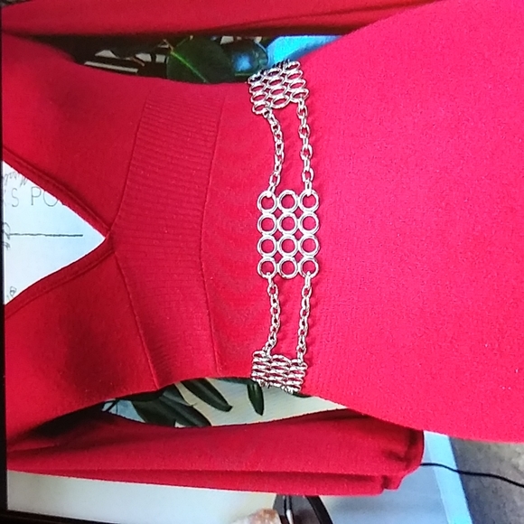 $$❤️❤️☘️Adjustable chain belt. 31.5 " long. Silver - Picture 3 of 3